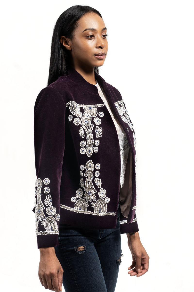 Velvet Embroidered Jacket