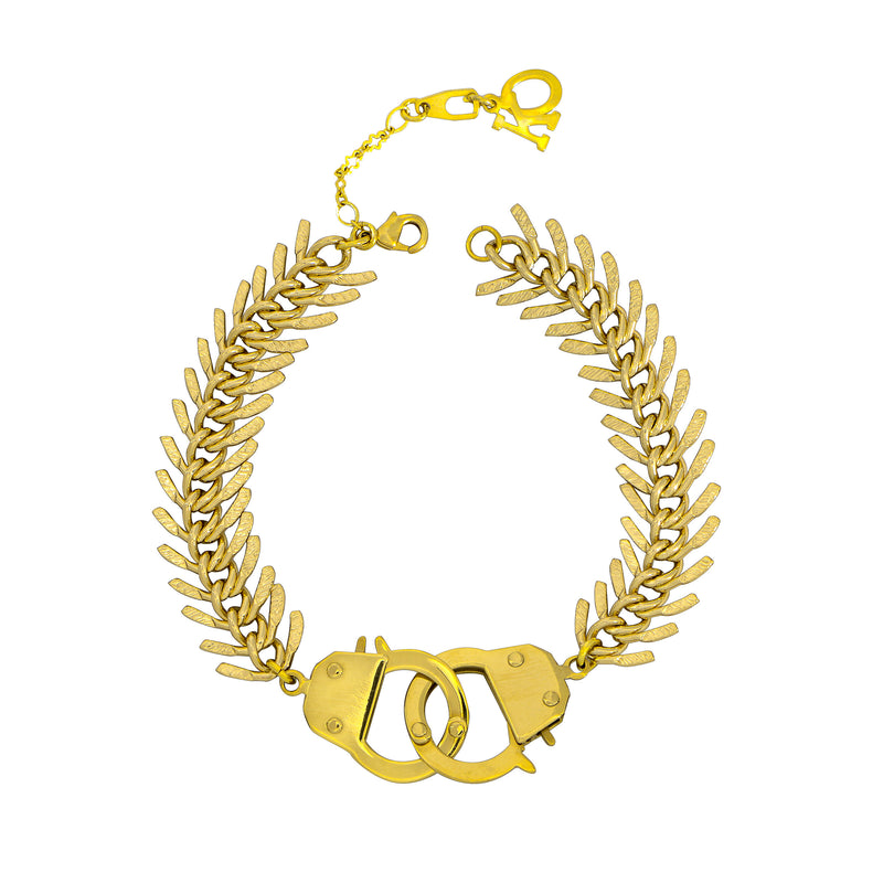 Cuff Linked Bracelet (Gold)
