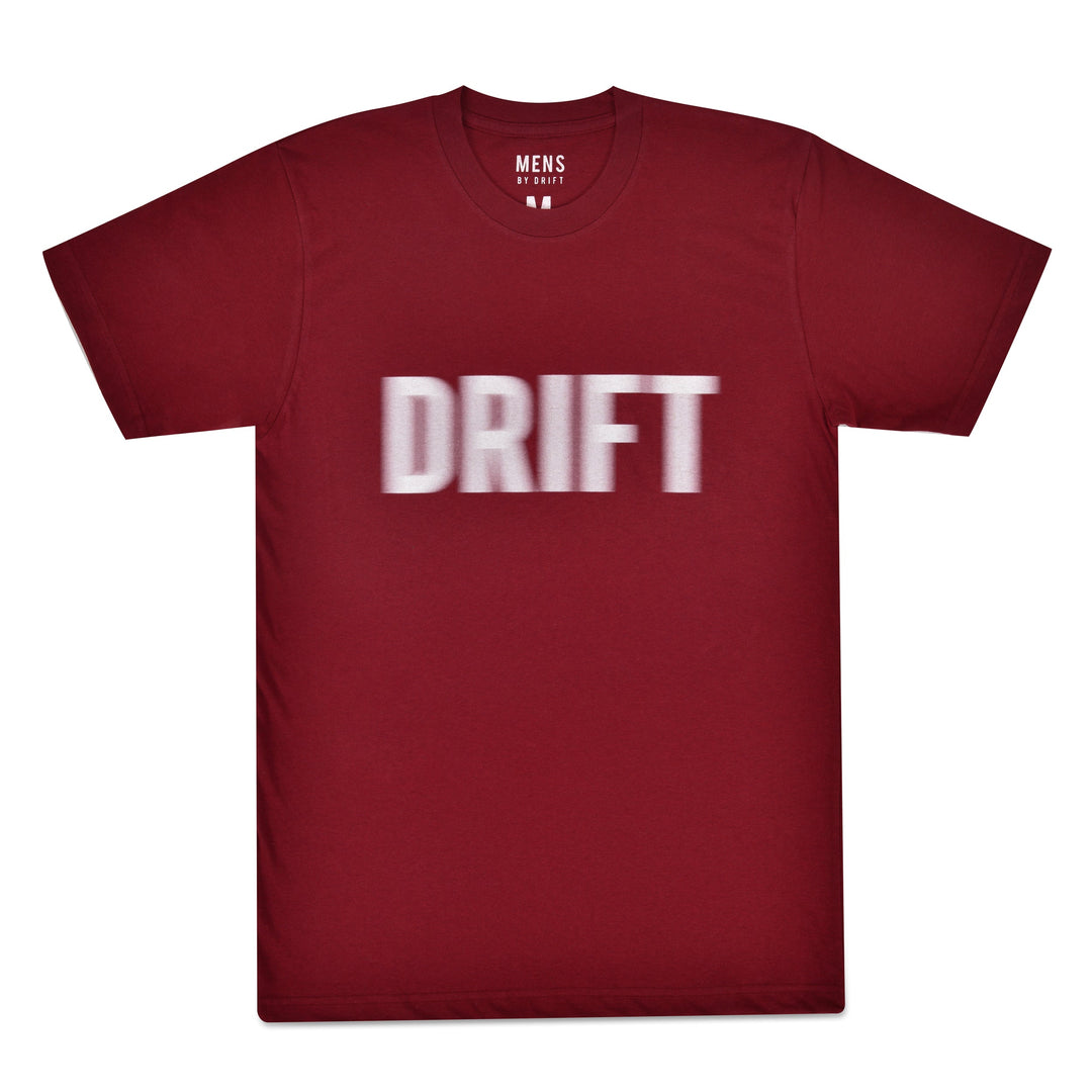 Blurred Logo Tee | Cranberry Red