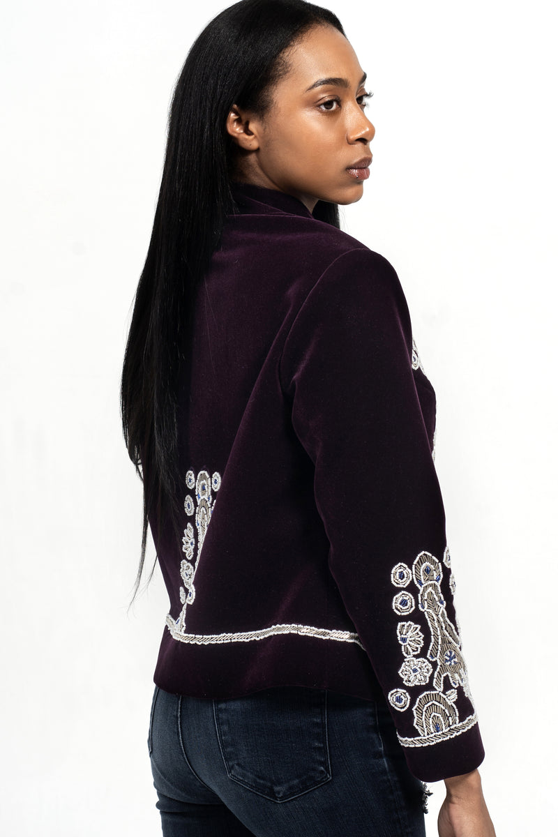 Velvet Embroidered Jacket