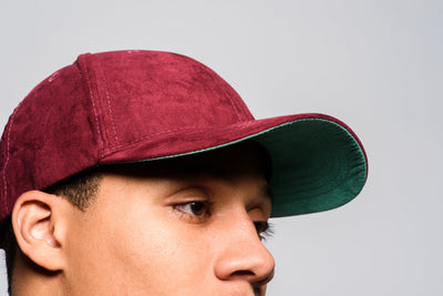 GoalDni/QxQ Suede Dad Hat (Burgundy)