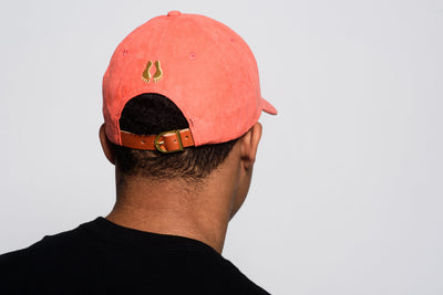 GoalDni/QxQ Suede Dad Hat (Salmon)