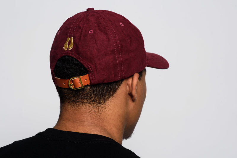 GoalDni/QxQ Suede Dad Hat (Burgundy)